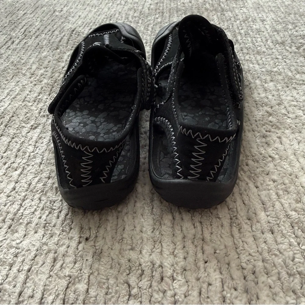 Nike Kids Black Water Shoes Sport‎ Sandals Adjustable Straps Size C8